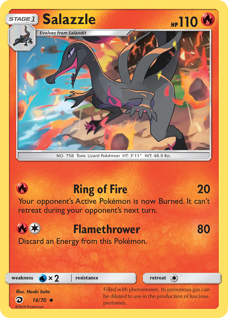 Salazzle - 14/70 - Dragon Majesty