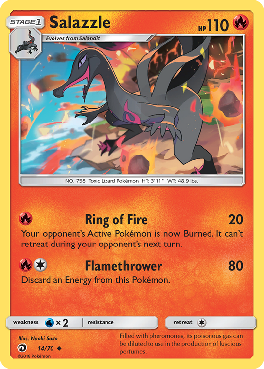 Salazzle - 14/70 - Dragon Majesty