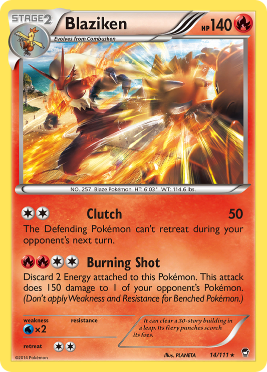 Blaziken - 014/111 - Furious Fists