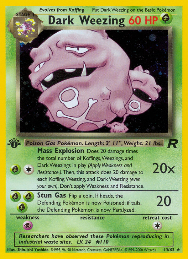 Dark Weezing - 14/82 - Team Rocket