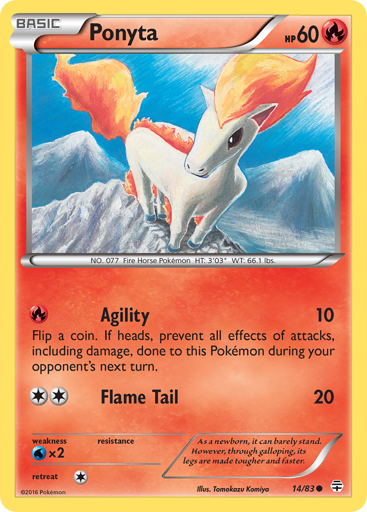 Ponyta - 14/83 - Generations