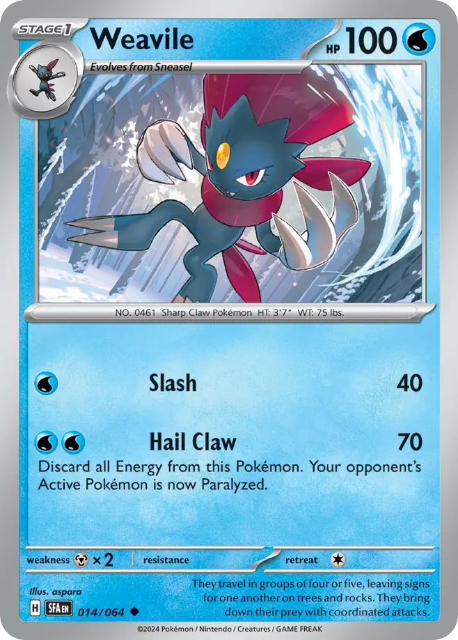 Weavile - 14/64 - Shrouded Fable