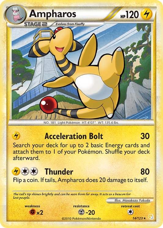 Ampharos - 014/123 - HeartGold & SoulSilver