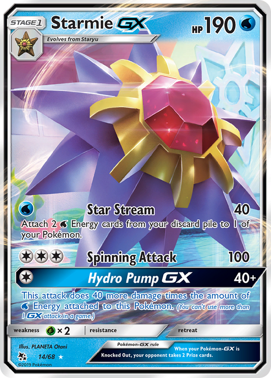 Starmie-GX - 14/68 - Hidden Fates