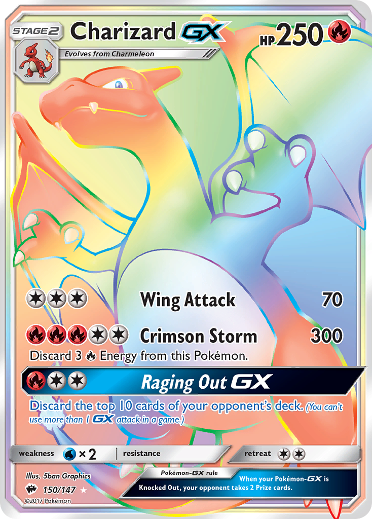 Charizard-GX - 150/147 - Burning Shadows