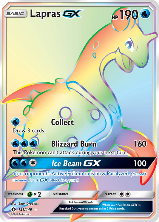 Lapras-GX - 151/149 - Sun & Moon