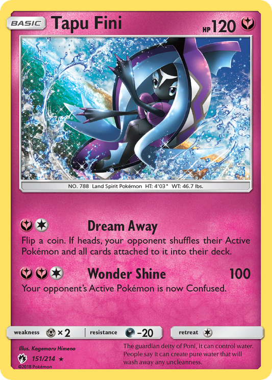 Tapu Fini - 151/214 - Lost Thunder