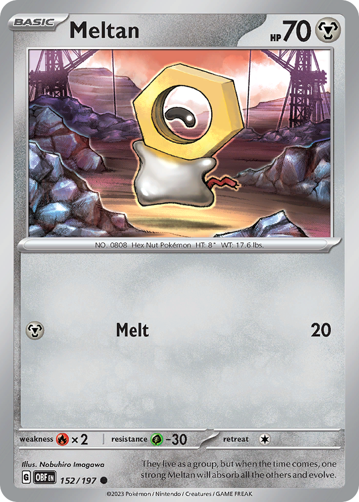 Meltan - 152/197 - Obsidian Flames