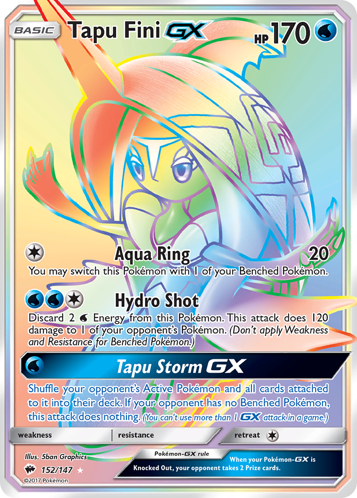 Tapu Fini-GX - 152/147 - Burning Shadows