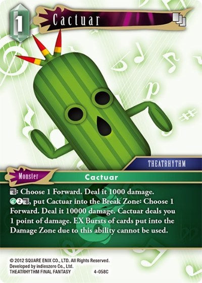 Cactuar - 4-058C - Common - Opus IV