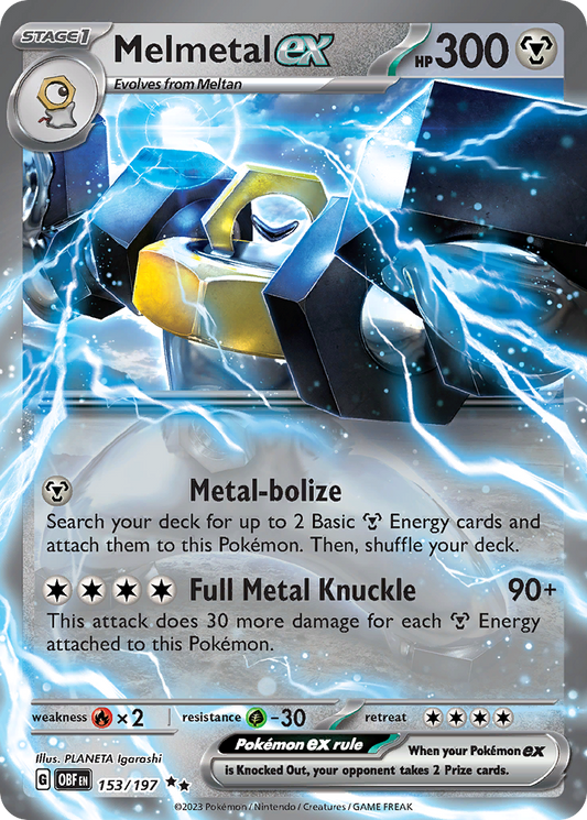 Melmetal ex - 153/197 - Obsidian Flames