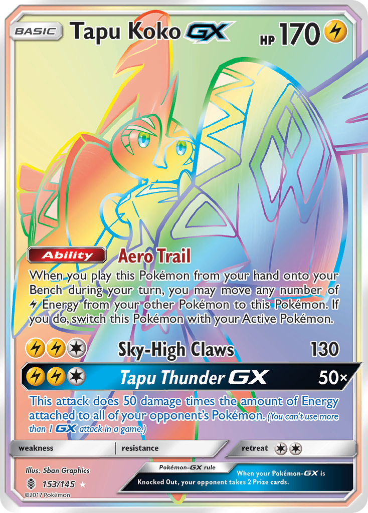 Tapu Koko-GX - 153/145 - Guardians Rising