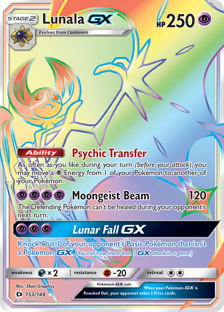 Lunala-GX - 153/149 - Sun & Moon