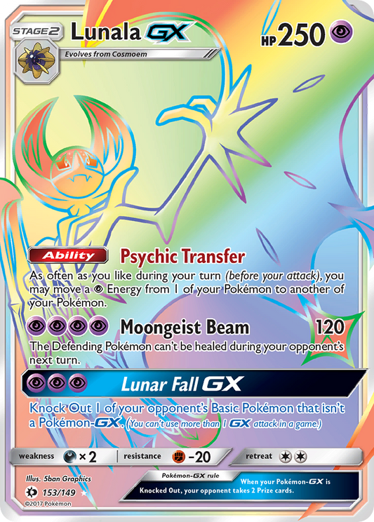 Lunala-GX - 153/149 - Sun & Moon