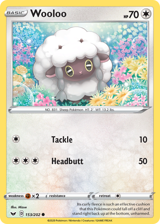 Wooloo - 153/202 - Sword & Shield