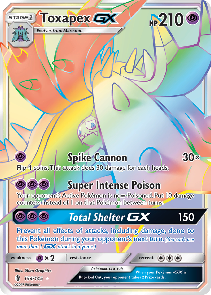 Toxapex-GX - 154/145 - Guardians Rising