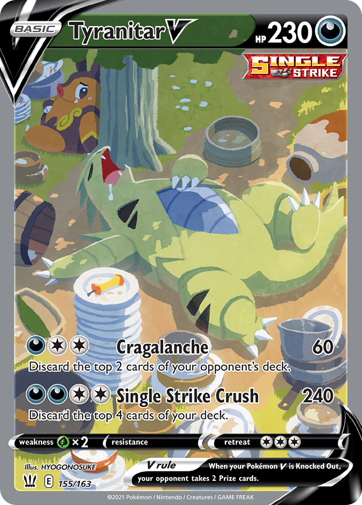 Tyranitar V - 155/163 - Battle Styles