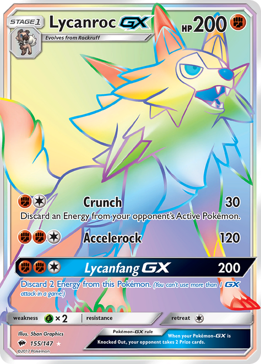 Lycanroc-GX - 155/147 - Burning Shadows