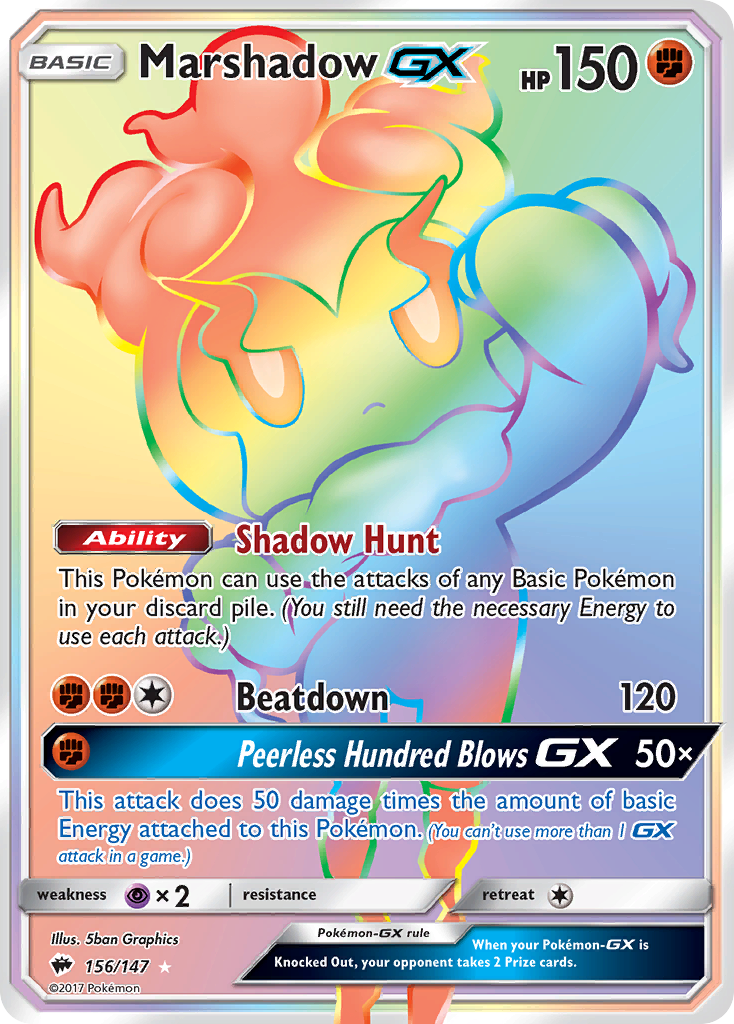 Marshadow-GX - 156/147 - Burning Shadows