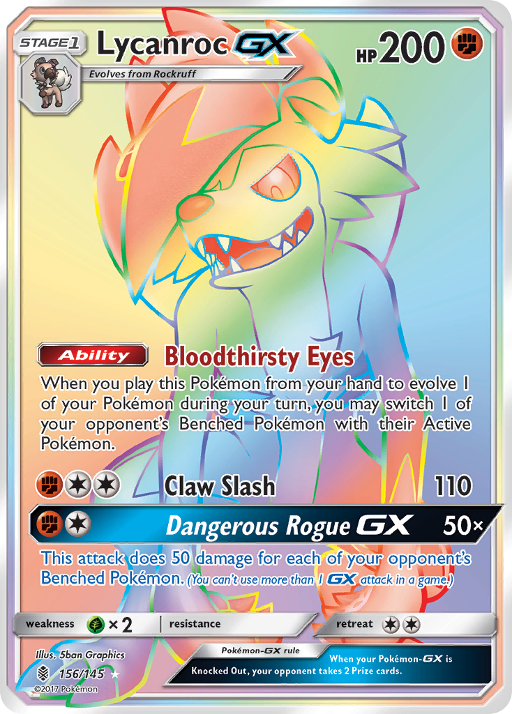 Lycanroc-GX - 156/145 - Guardians Rising