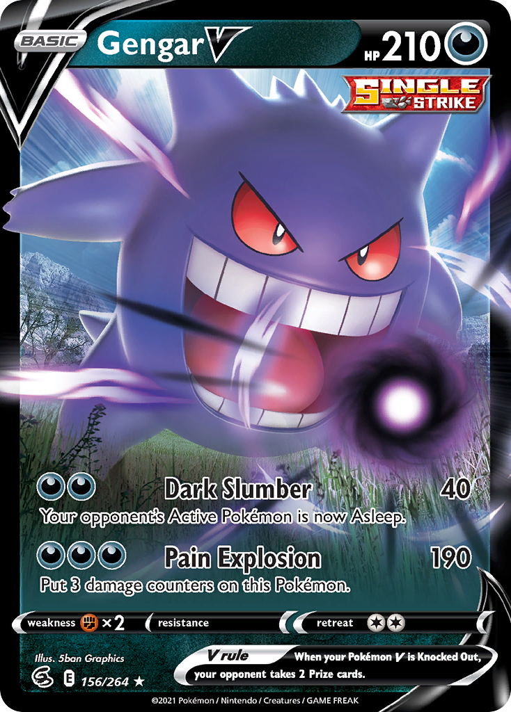 Gengar V - 156/264 - Fusion Strike