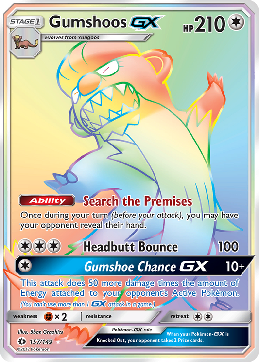 Gumshoos-GX - 157/149 - Sun & Moon