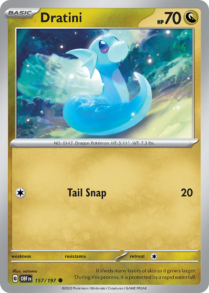 Dratini - 157/197 - Obsidian Flames