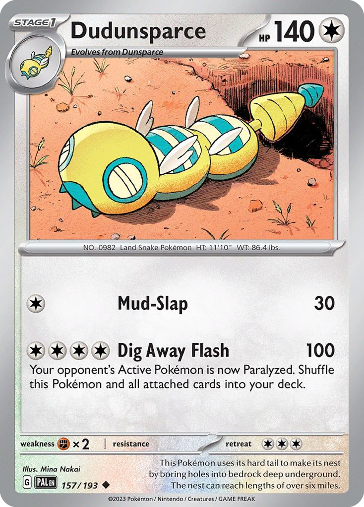 Dudunsparce - 157/193 - Paldea Evolved