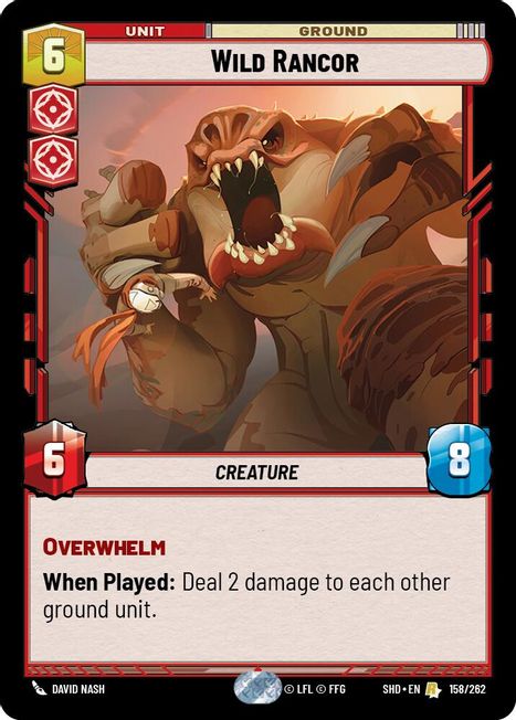 Wild Rancor - SHD - 158 - Rare - Normal