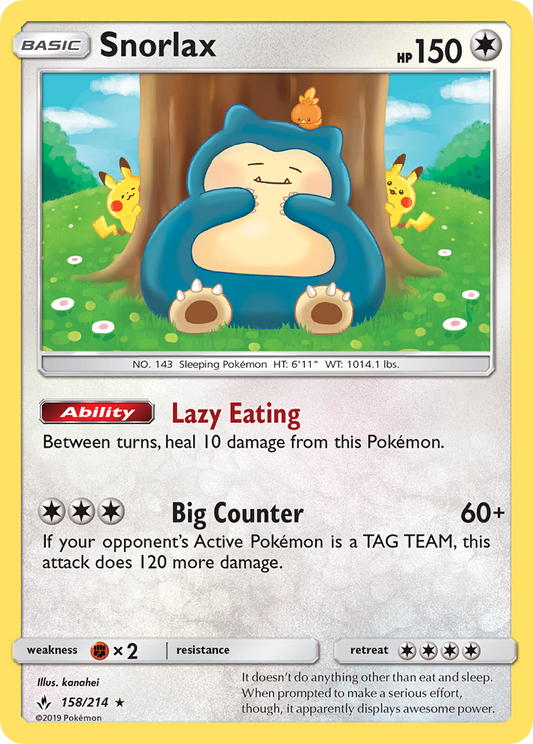 Snorlax - 158/214 - Unbroken Bonds