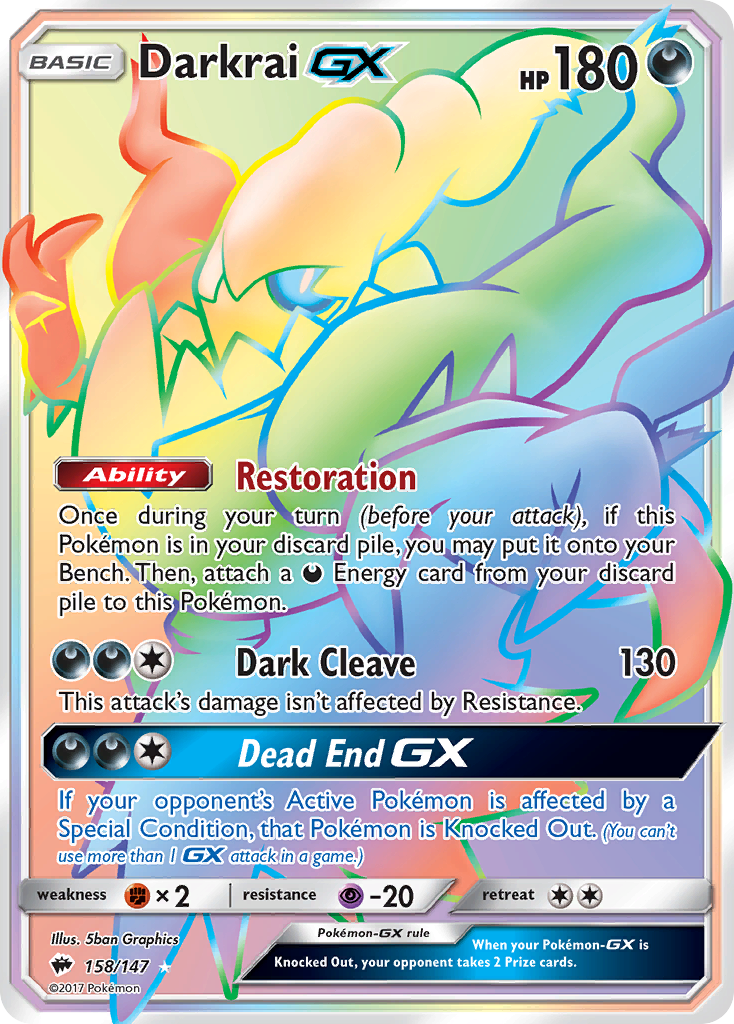 Darkrai-GX - 158/147 - Burning Shadows