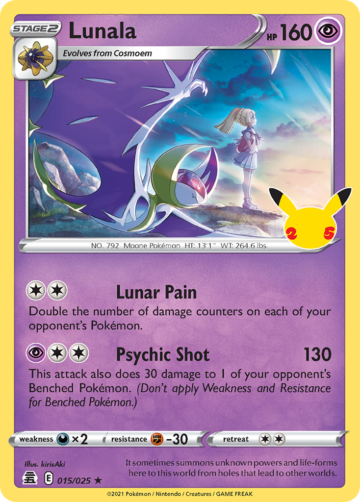 Lunala - 15/25 - Celebrations