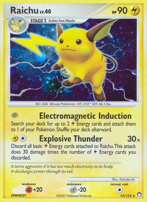 Raichu - 015/123 - Mysterious Treasures