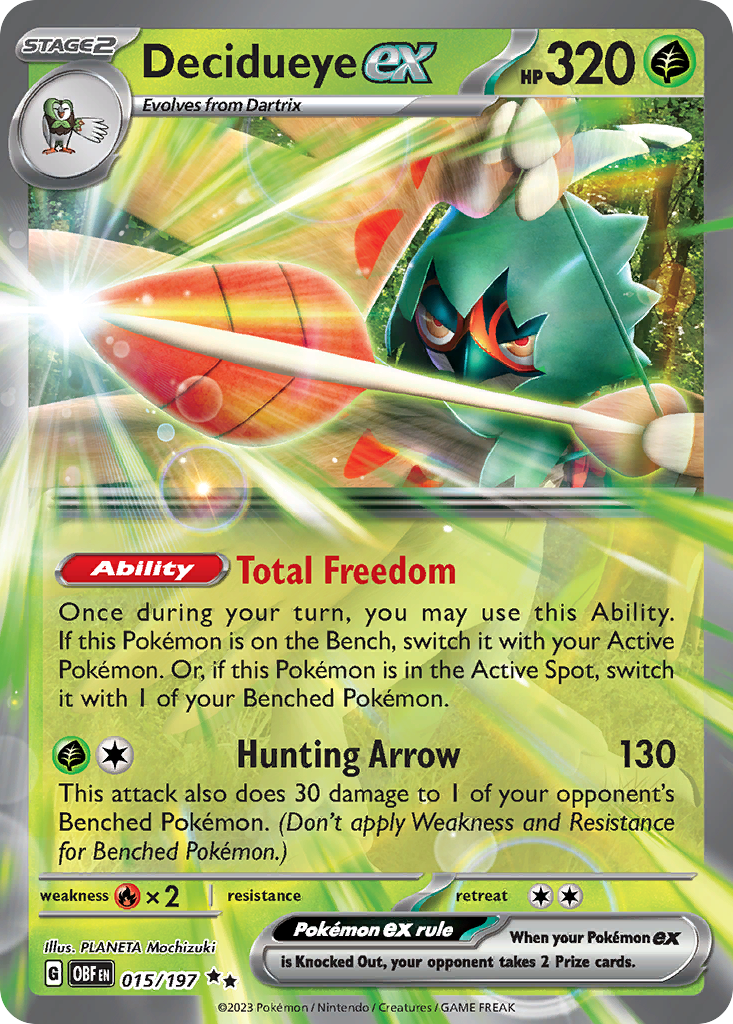 Decidueye ex - 015/197 - Obsidian Flames