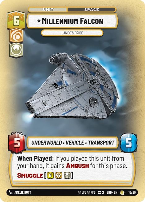 Millennium Falcon - SHDOP - 016 - Rare - OP Promo