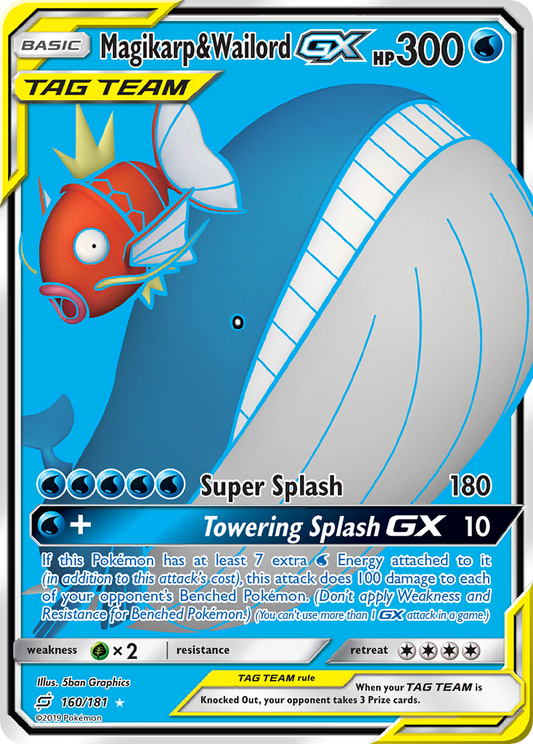 Magikarp & Wailord-GX - 160/181 - Team Up