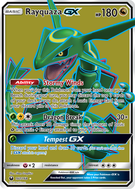 Rayquaza-GX - 160/168 - Celestial Storm