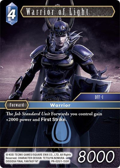 Warrior of Light (Water) - PR-020/1-155R - Promo - FF: Promo Cards
