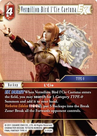 Vermilion Bird l'Cie Caetuna - 5-012H - Hero - Opus V