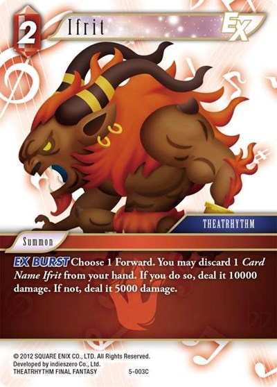 Ifrit EX - 5-003C - Common - Opus V