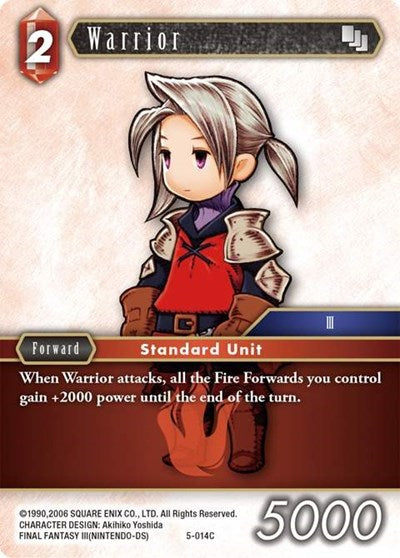 Warrior (Luneth) - 5-014C - Common - Opus V
