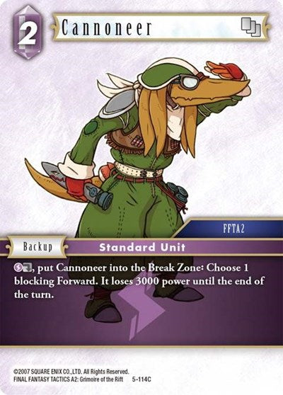 Cannoneer - 5-114C - Common - Opus V