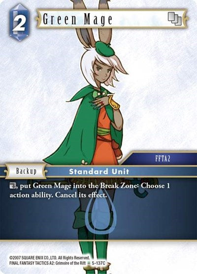 Green Mage - 5-137C - Common - Opus V