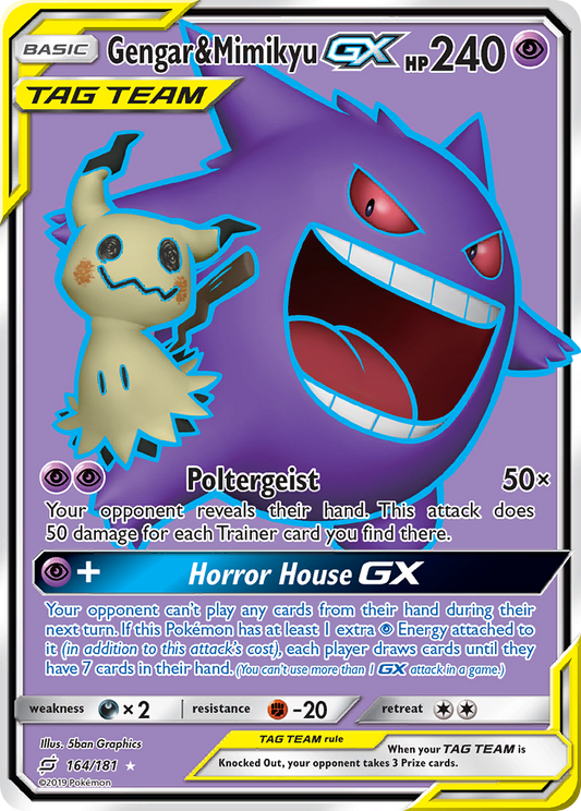 Gengar & Mimikyu-GX - 164/181 - Team Up