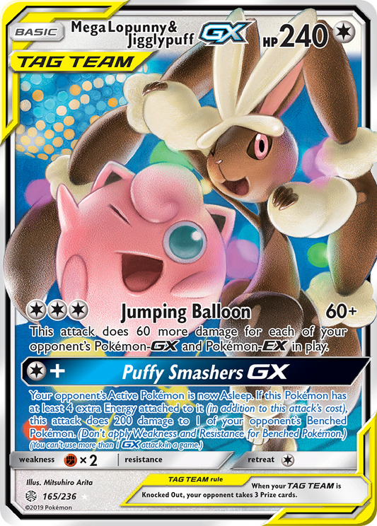 Mega Lopunny & Jigglypuff-GX - 165/236 - Cosmic Eclipse