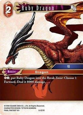 Ruby Dragon - 6-021R - Rare - Opus VI