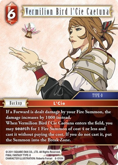 Vermilion Bird l'Cie Caetuna - 6-010H - Hero - Opus VI