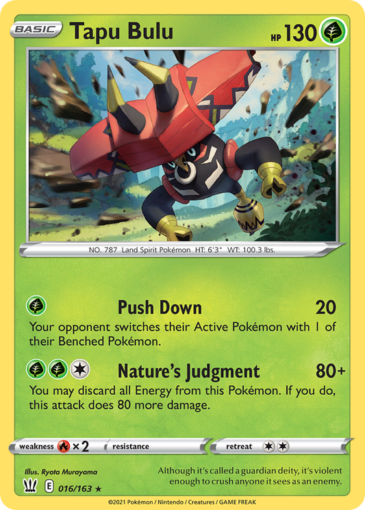 Tapu Bulu - 016/163 - Battle Styles