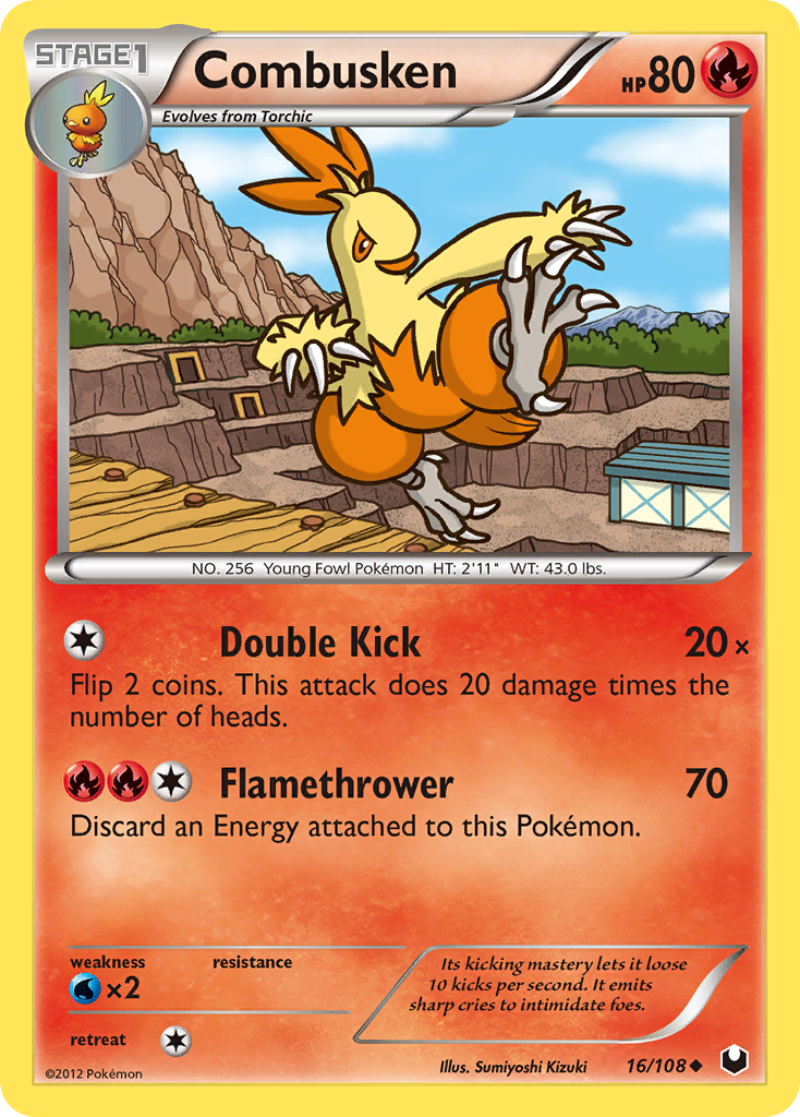 Combusken - 016/108 - Dark Explorers