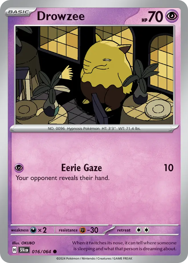 Drowzee - 16/64 - Shrouded Fable